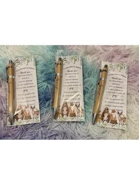 Woodland Animals Baby Shower Pen Lot of 3